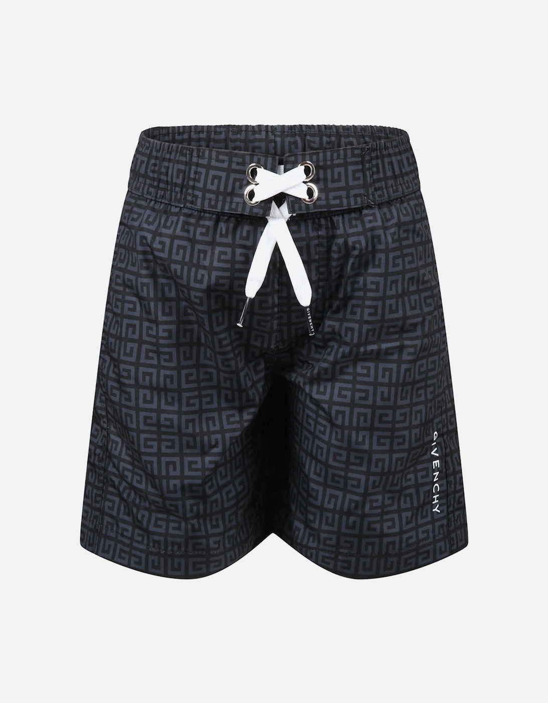 Boys Logo Swim-Shorts Black, 3 of 2