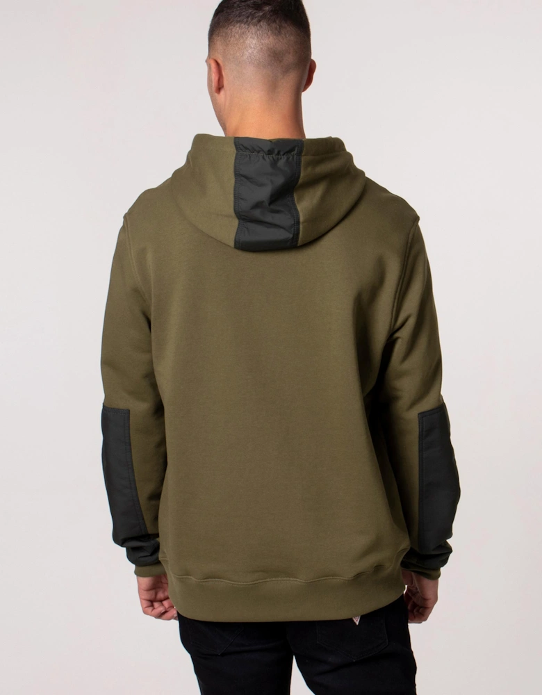 Mixed Media Popover Hoodie