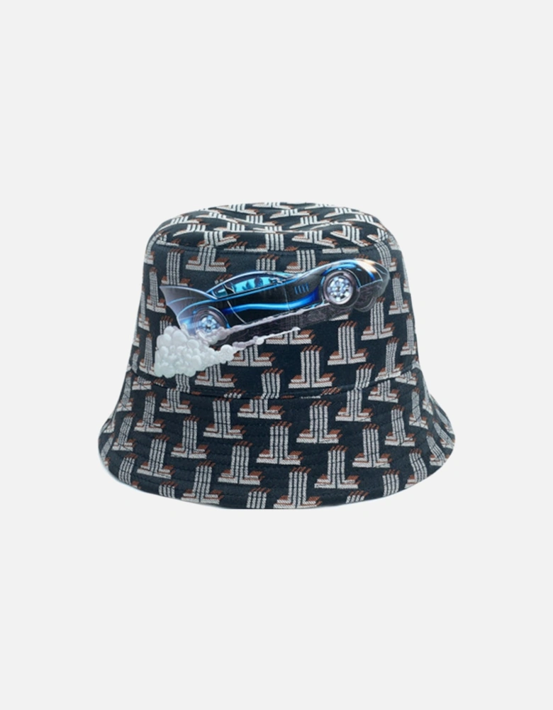 Mens Batmobile Bucket Hat Brown