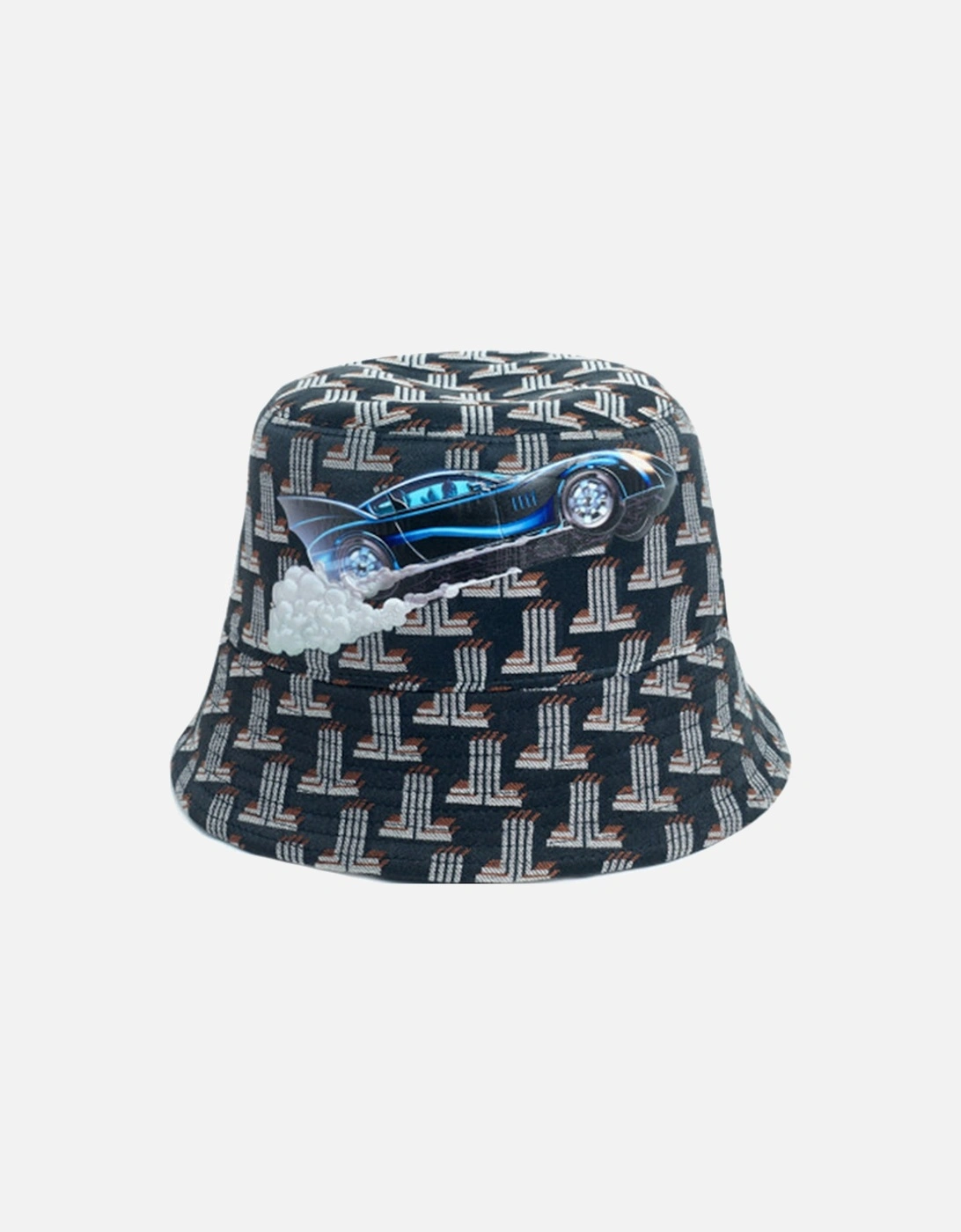 Mens Batmobile Bucket Hat Brown, 4 of 3