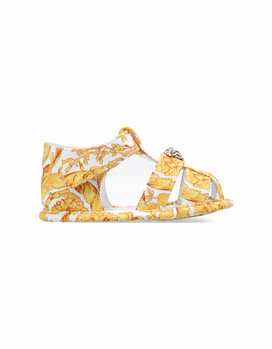 Girls Classic Print Sandals Gold, 6 of 5