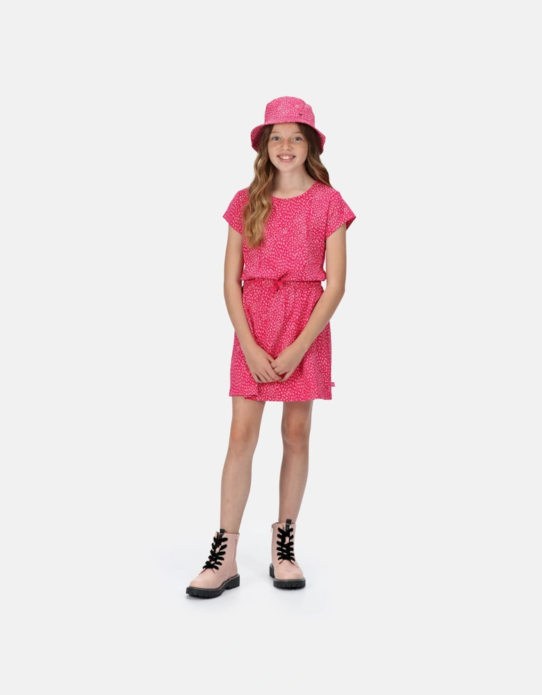 Childrens/Kids Catrinel Animal Print Casual Dress