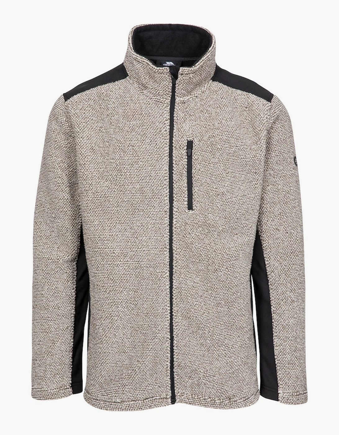 Trespass Men's Truffle Brown Stripe Farantino Fleece Jacket  M