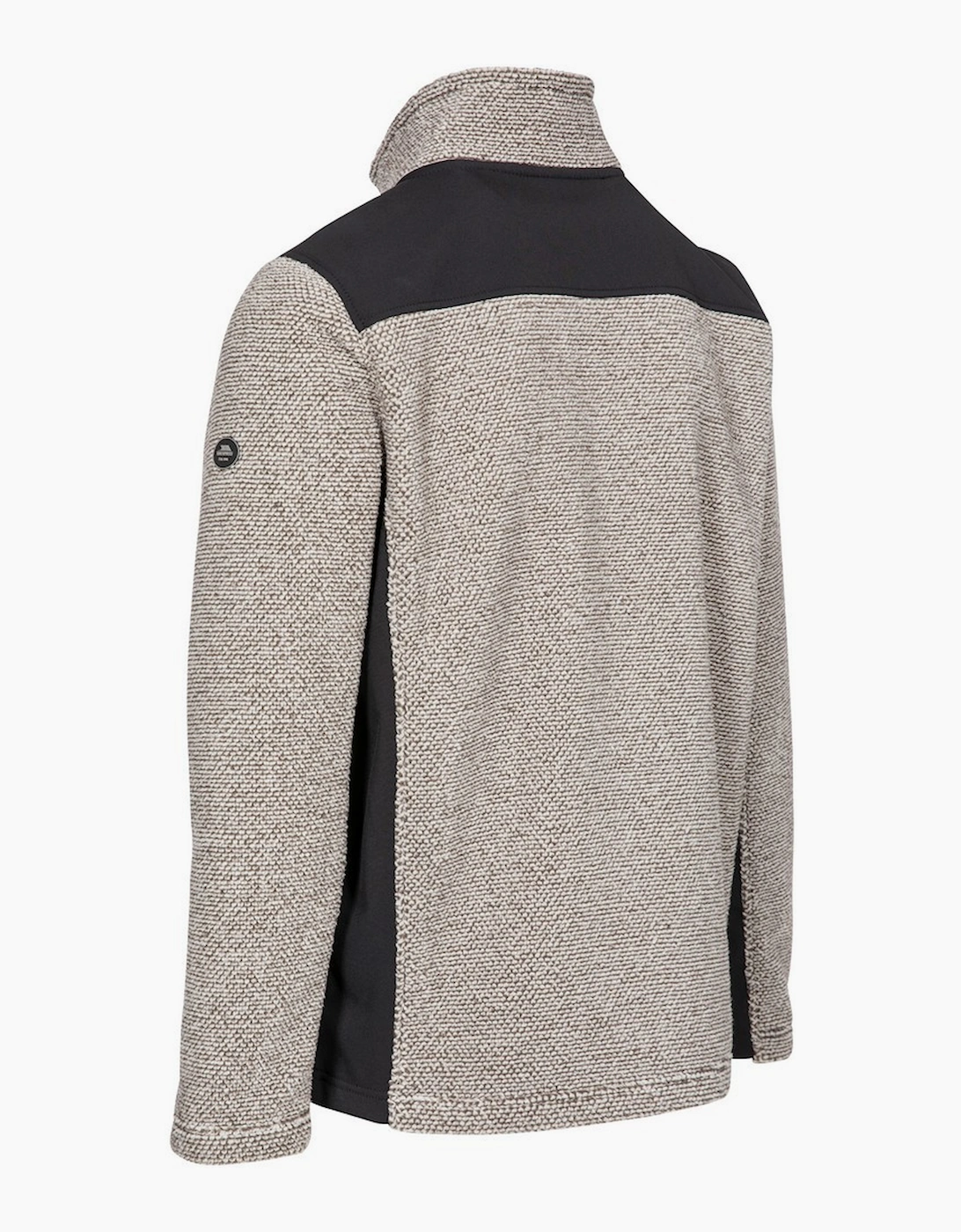 Trespass Men's Truffle Brown Stripe Farantino Fleece Jacket - : Xxl