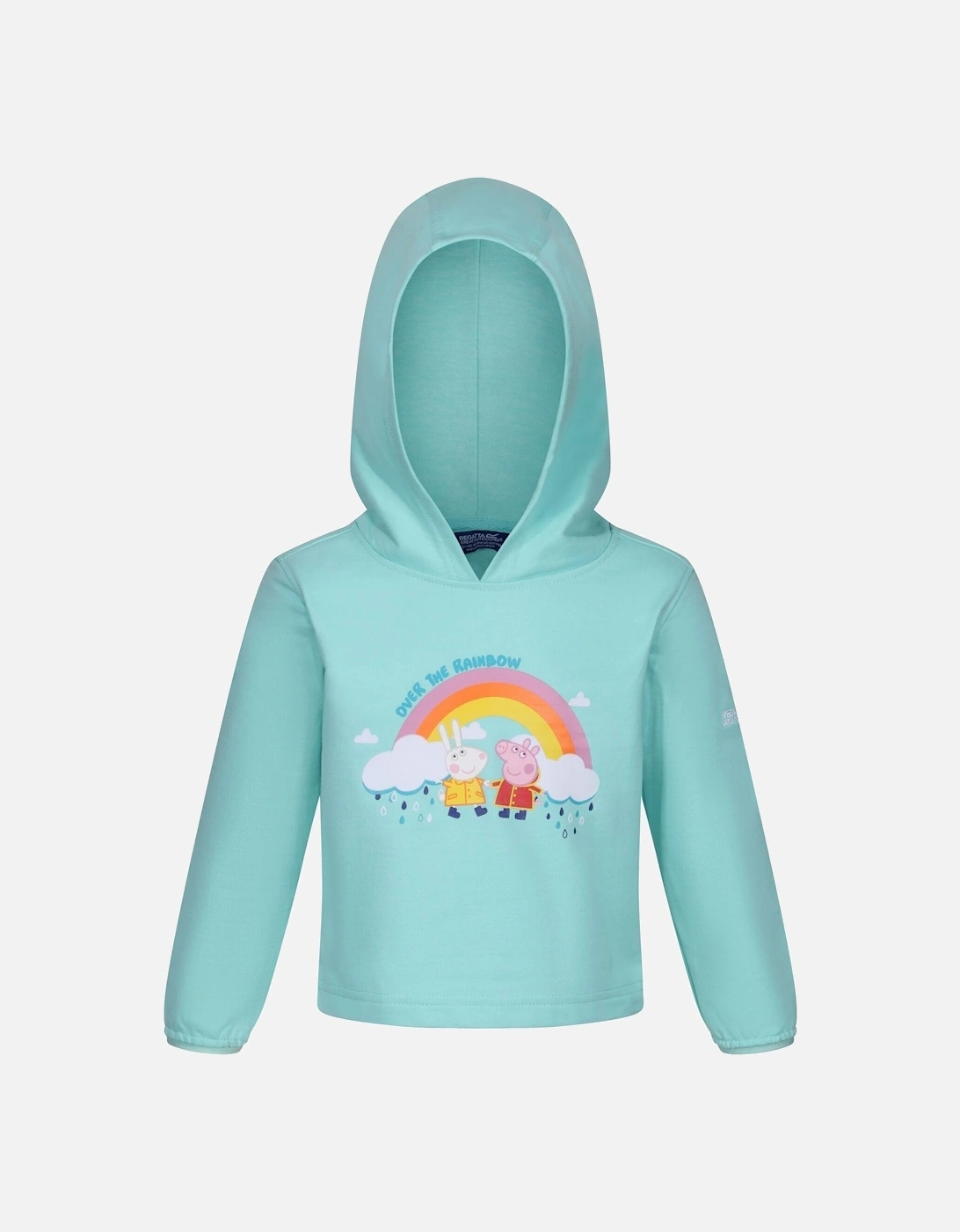 Childrens/Kids Peppa Pig Rainbow Hoodie, 6 of 5