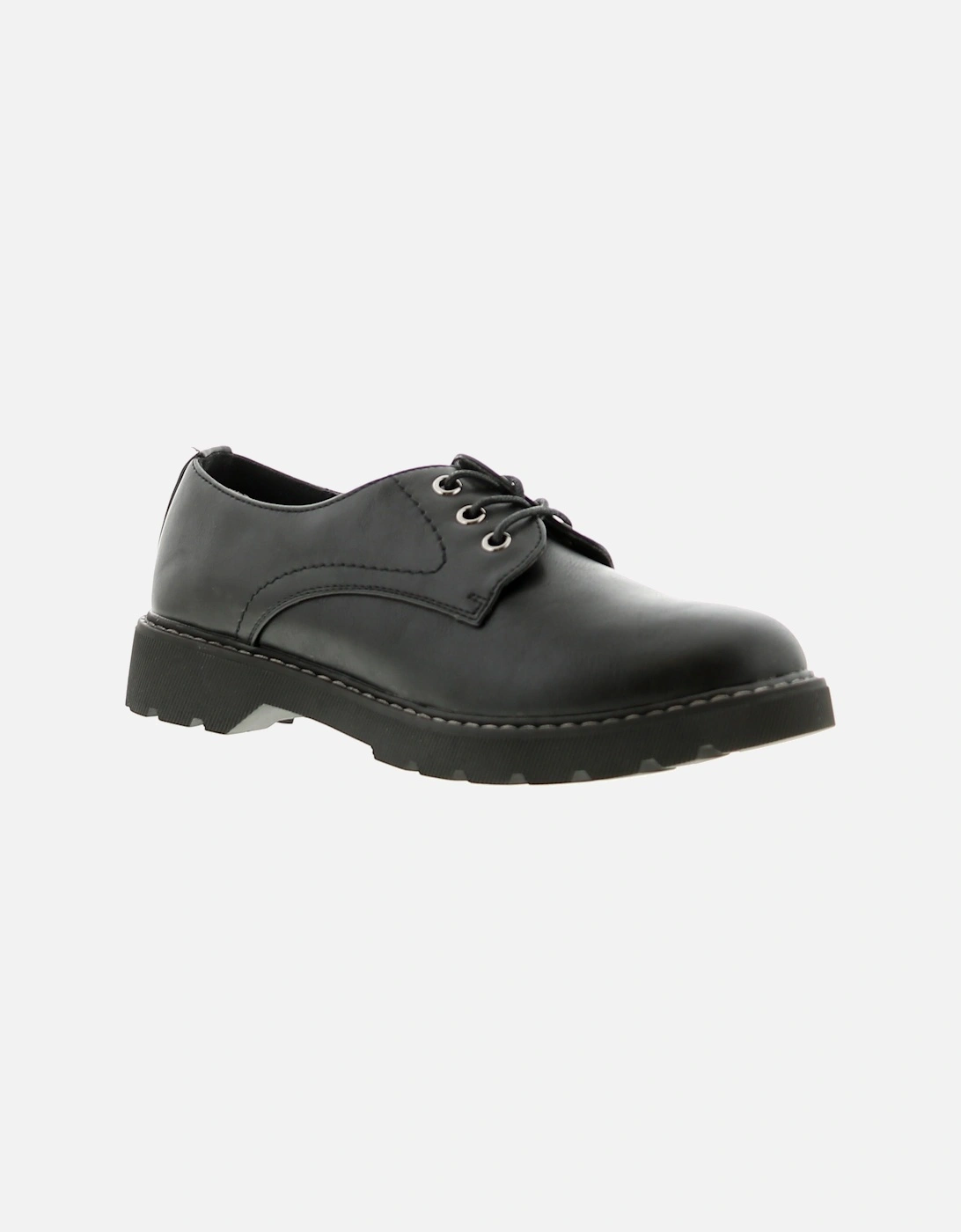 Womens Flat Shoes Katala Lace Up black UK Size, 6 of 5