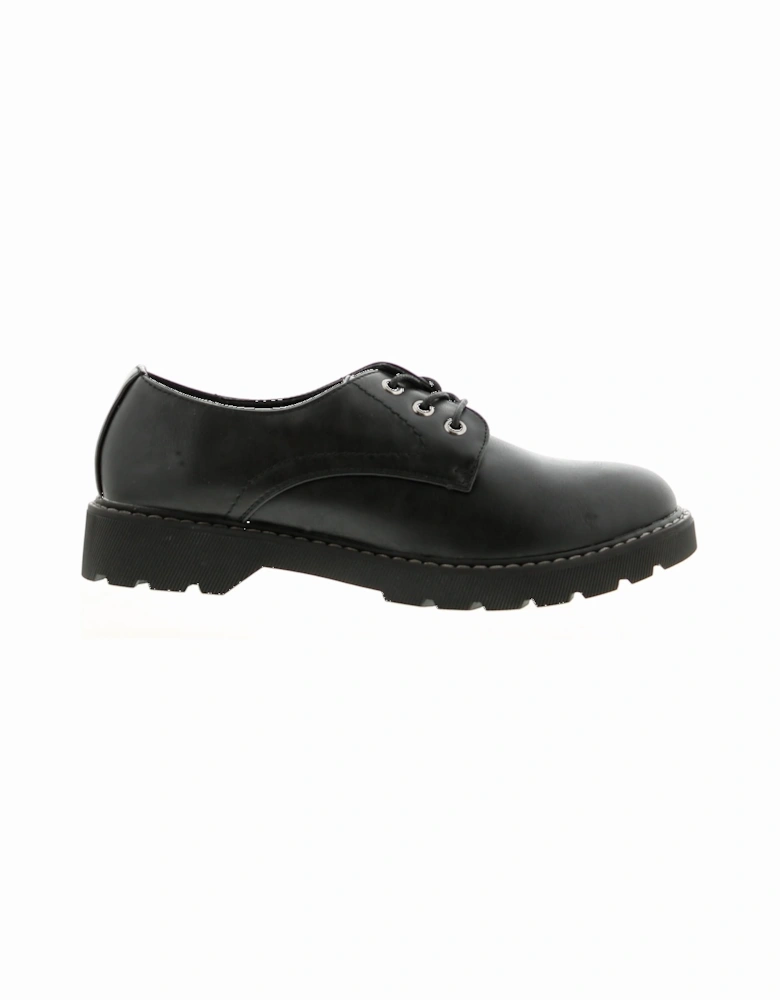 Womens Flat Shoes Katala Lace Up black UK Size