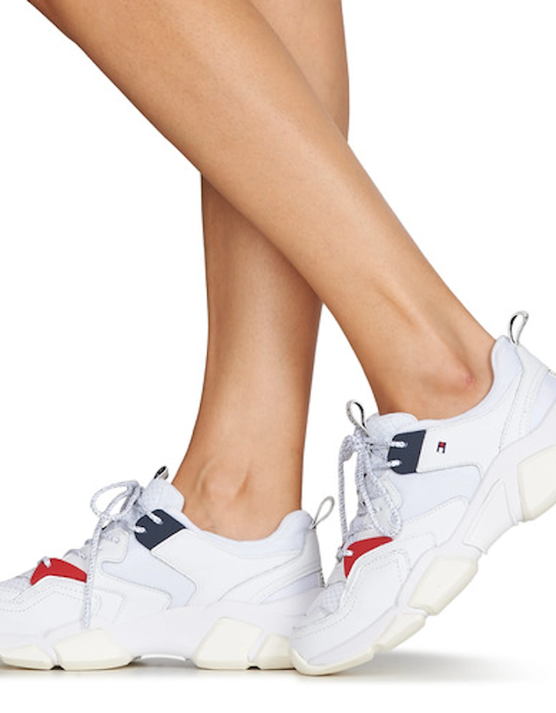 WMN CHUNKY MIXED TEXTILE TRAINER