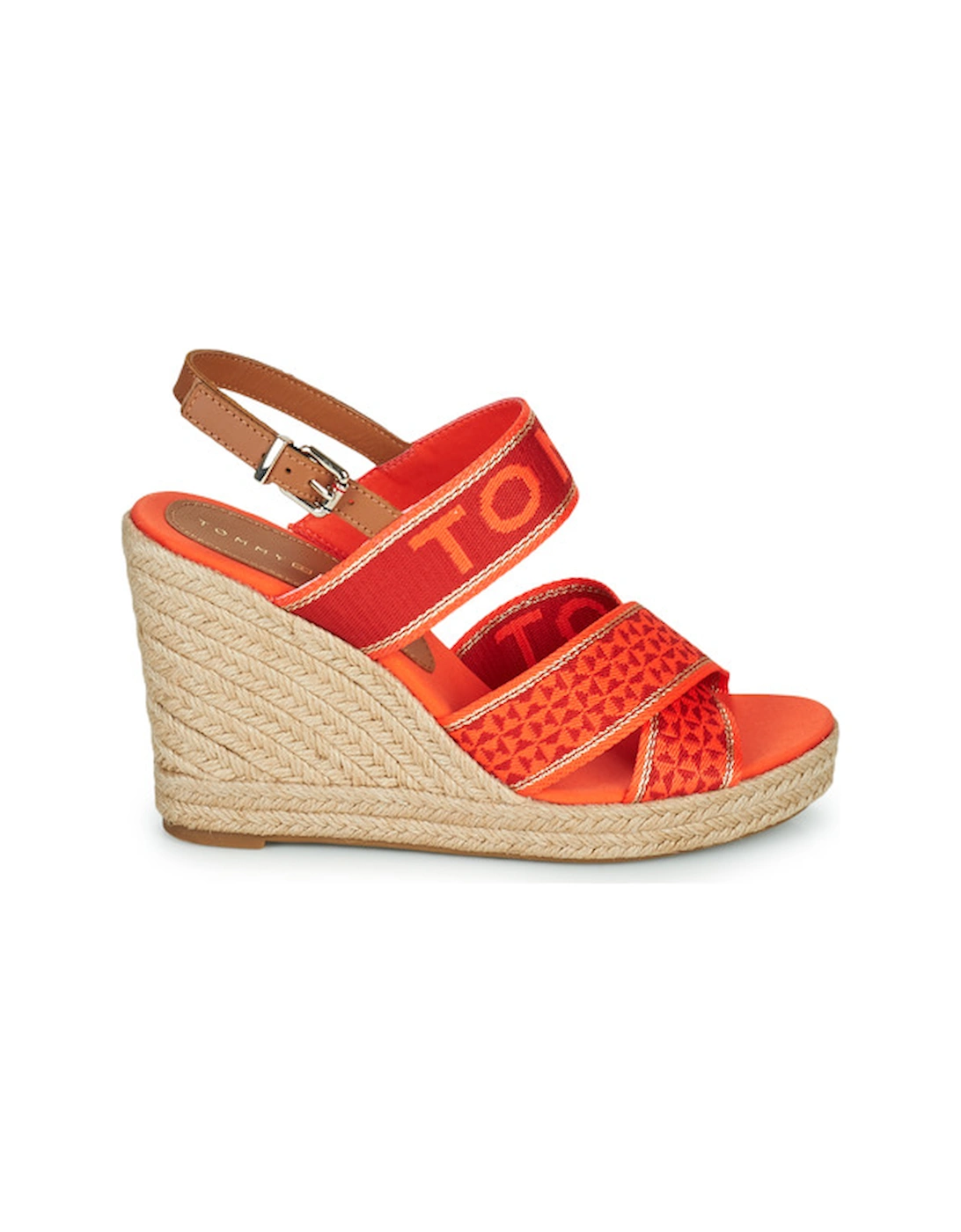 Tommy Webbing High Wedge Sandal