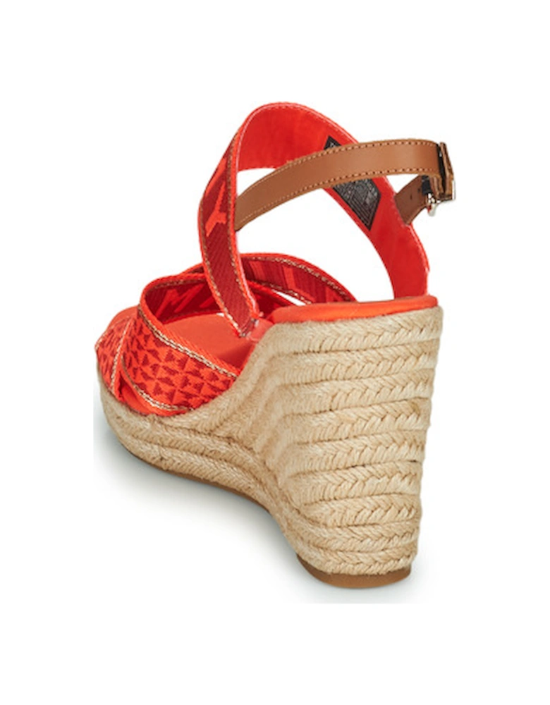 Tommy Webbing High Wedge Sandal