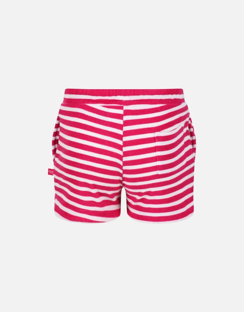 Childrens/Kids Dayana Towelling Stripe Casual Shorts