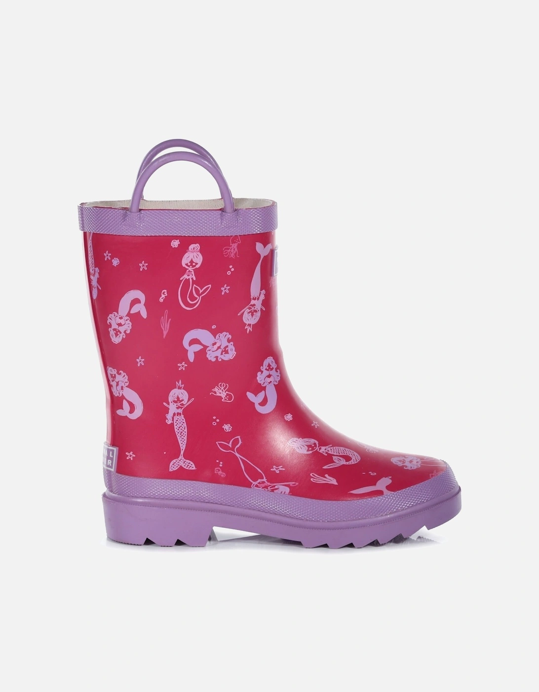 Childrens/Kids Minnow Mermaid Wellington Boots