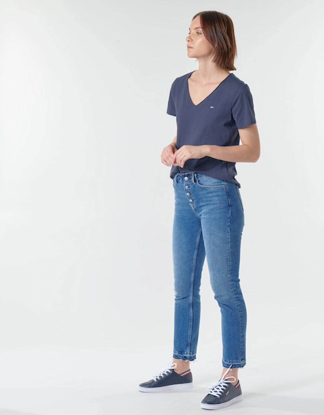 TJW SLIM JERSEY V NECK