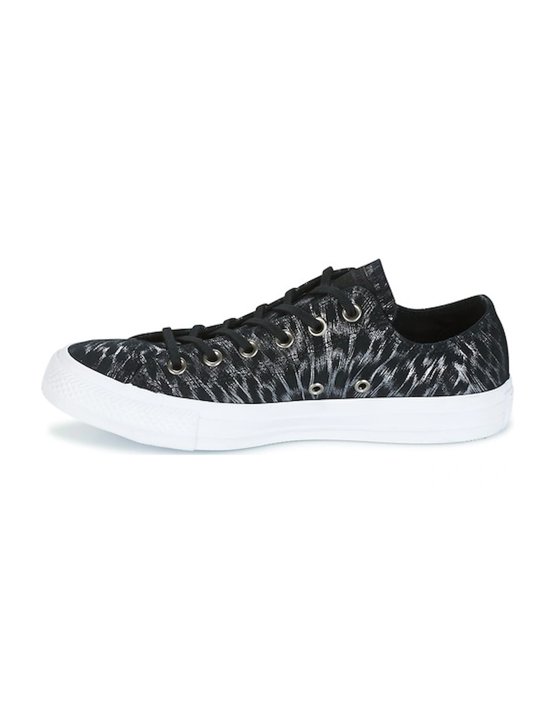 CHUCK TAYLOR ALL STAR SHIMMER SUEDE OX BLACK/BLACK/WHITE
