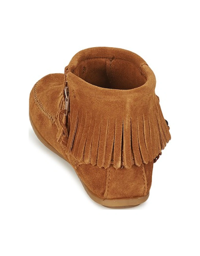 CONCHO FEATHER SIDE ZIP BOOT