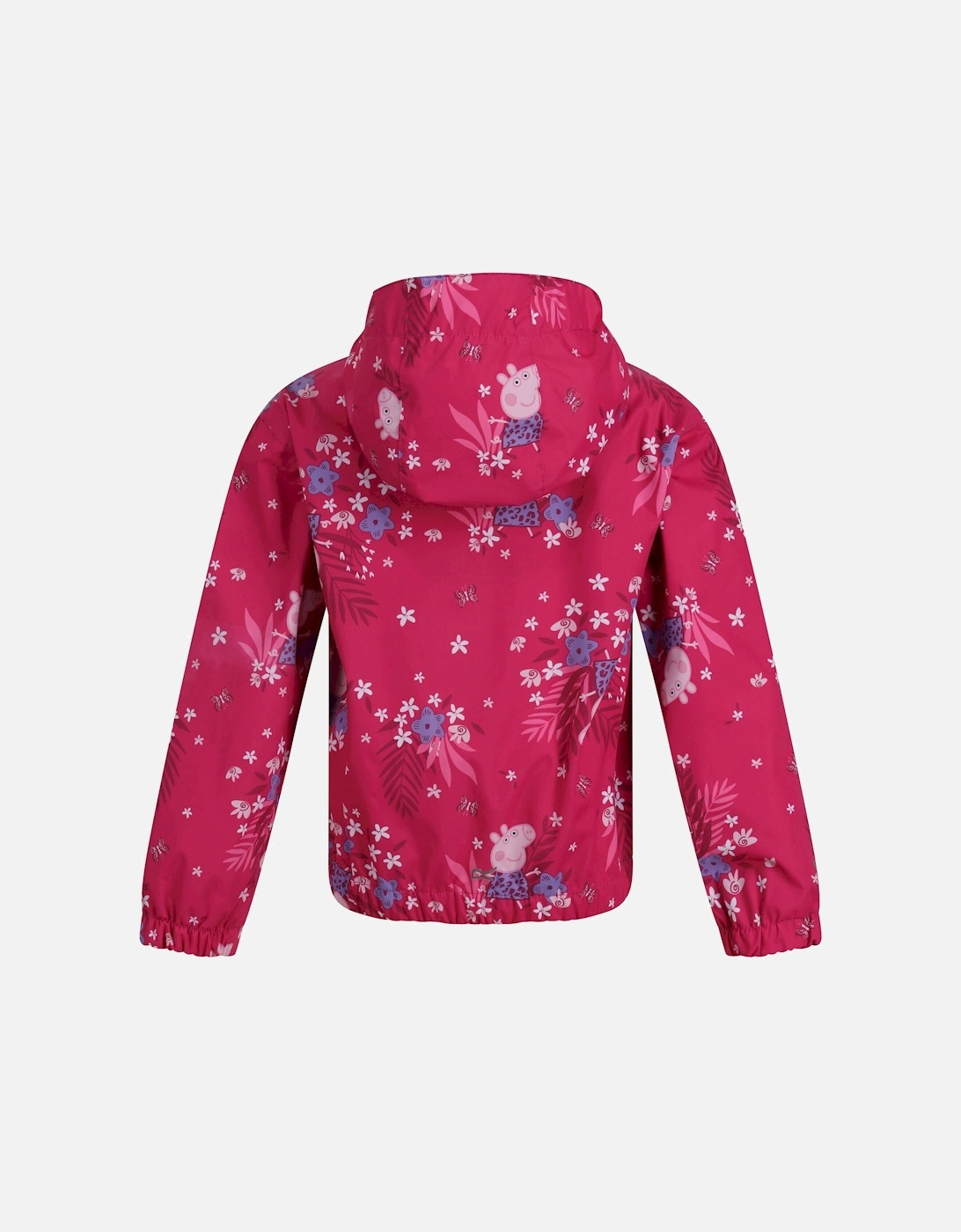 Childrens/Kids Peppa Pig Flowers Waterproof Jacket