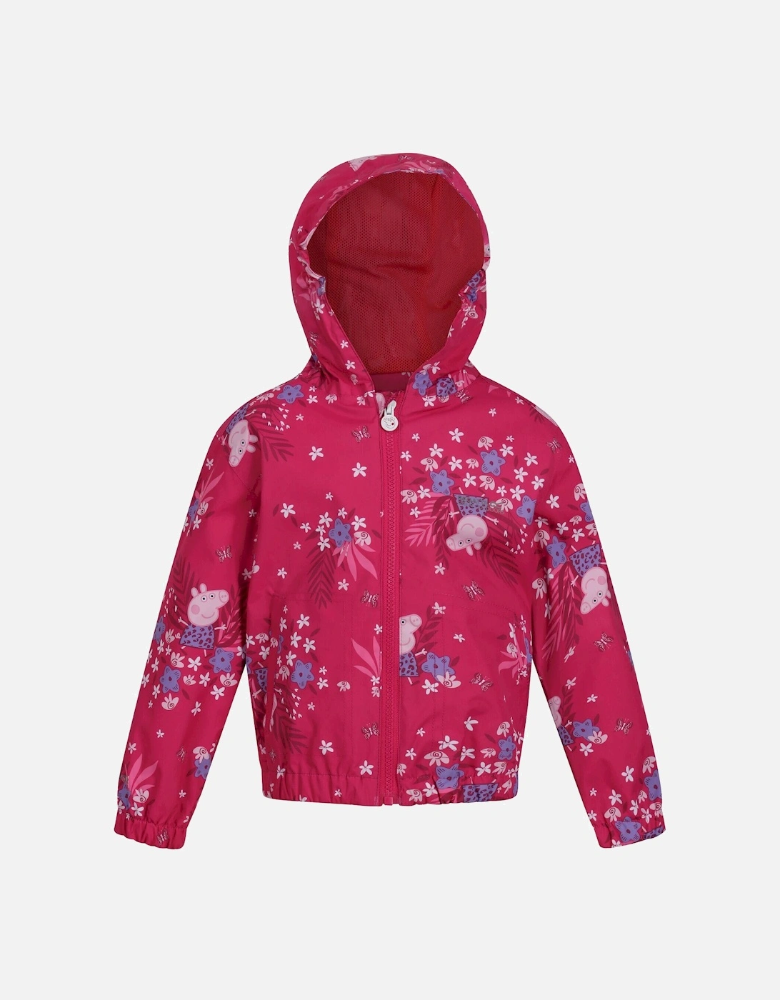 Childrens/Kids Peppa Pig Flowers Waterproof Jacket, 5 of 4