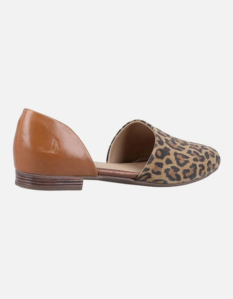 Womens/Ladies Leopard Print Suede Shoes
