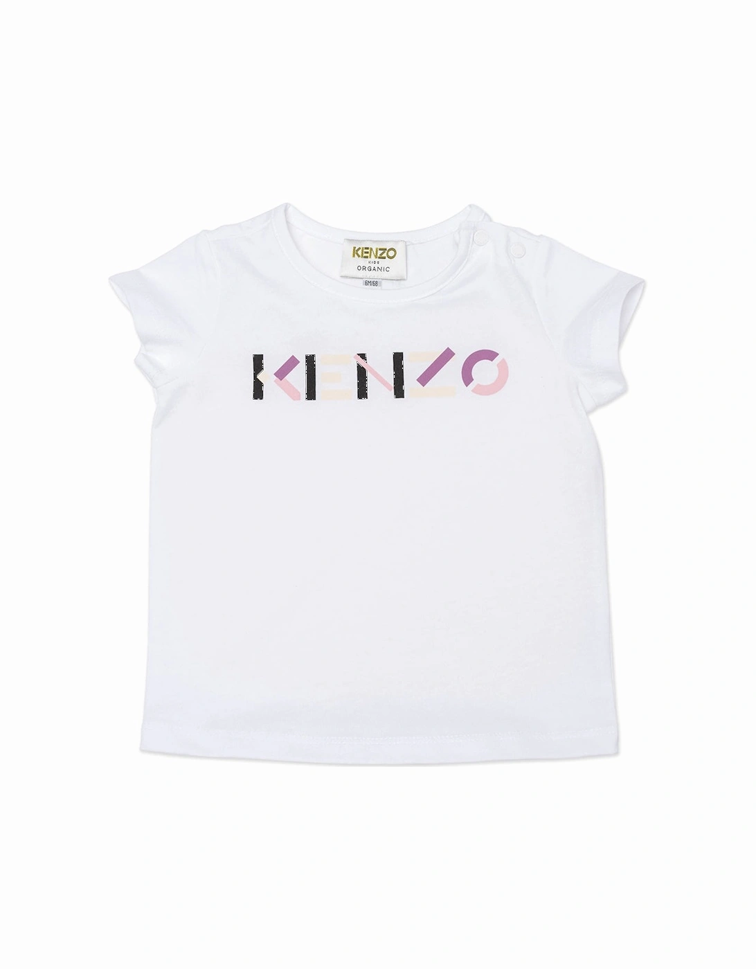 Baby Girls Logo T-shirt White, 4 of 3