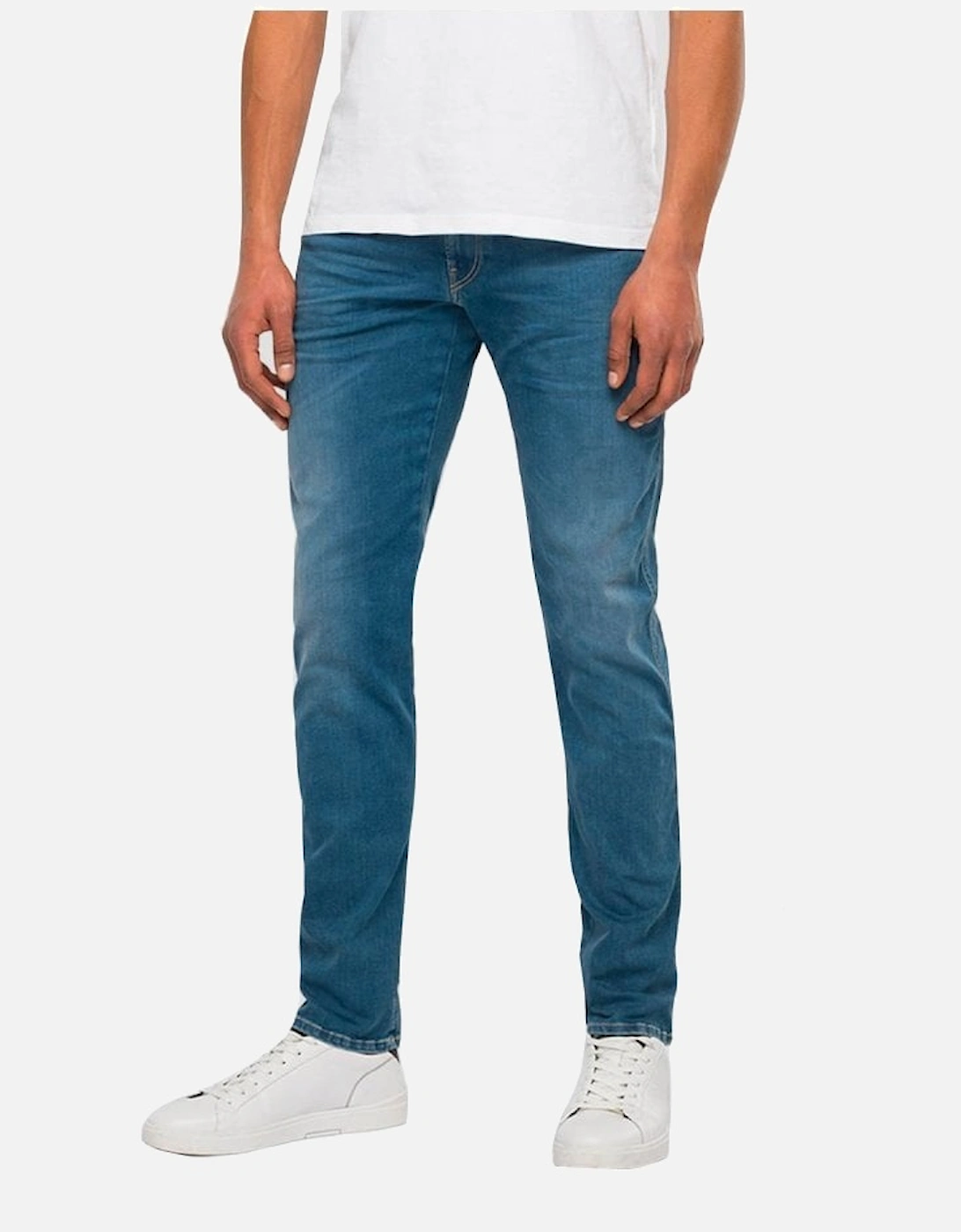 Men's Replay Hyperflex Anbass X-lite Soft Light Blue Denim 009 - Size: 32/32