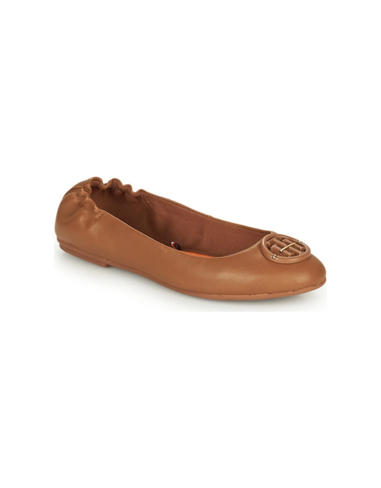 TH HARDWARE LEATHER BALLERINA