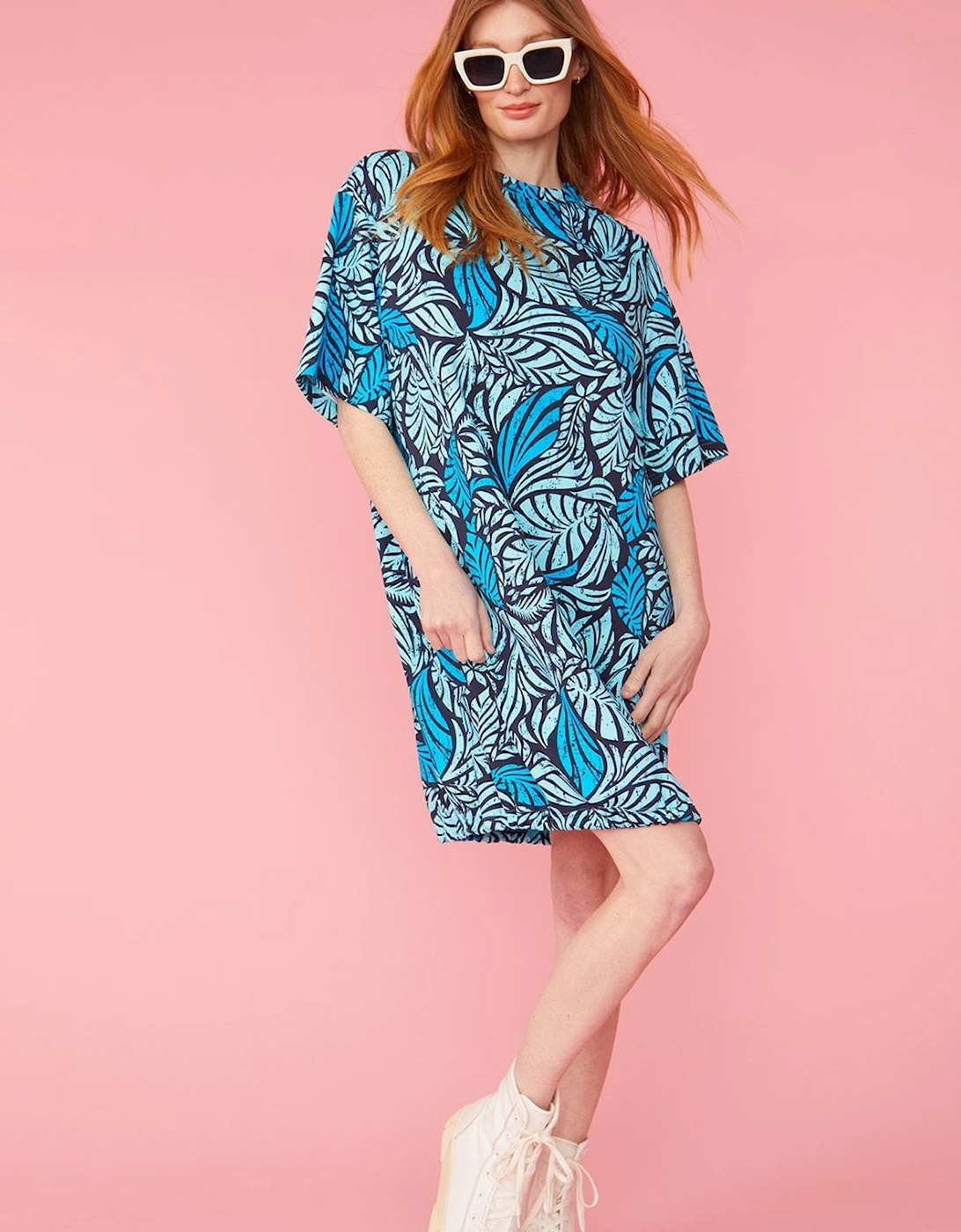 Tropical Print Scuba Dress, 4 of 3