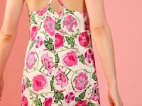 Sustainable Rose Petal Fibre Cowl Neck Dress