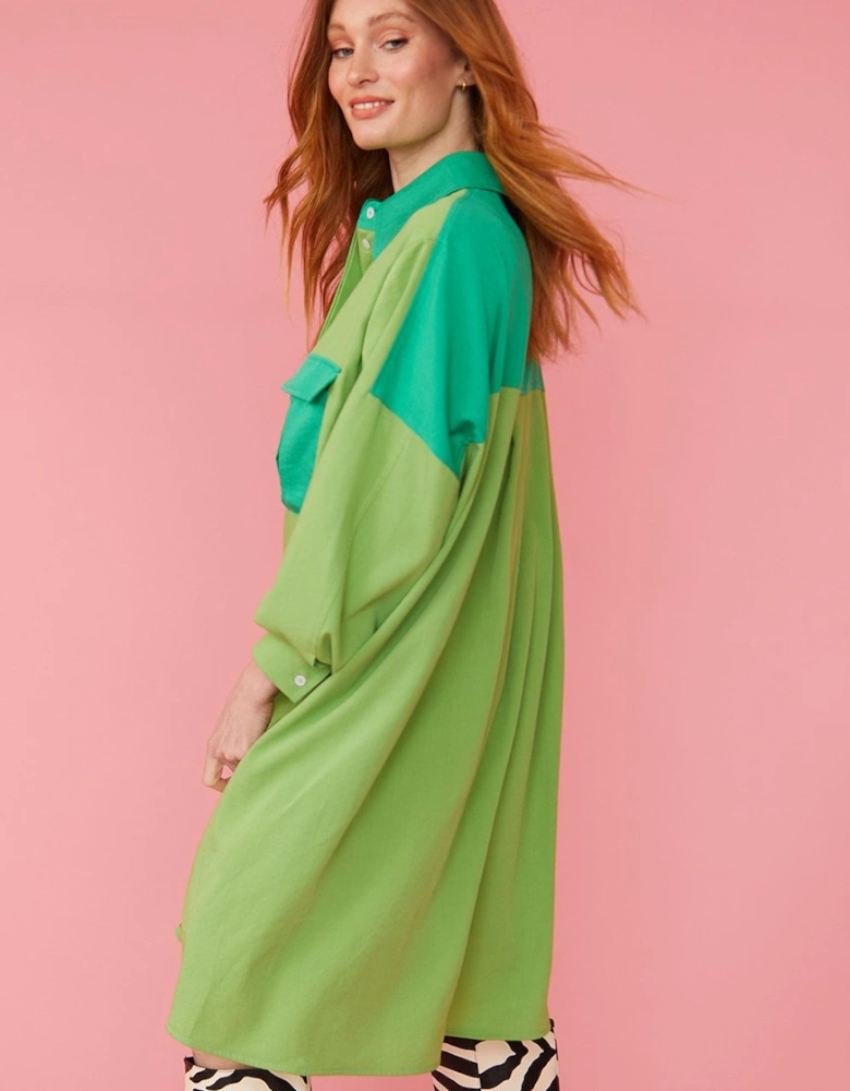 Green Kate Shirt Dress