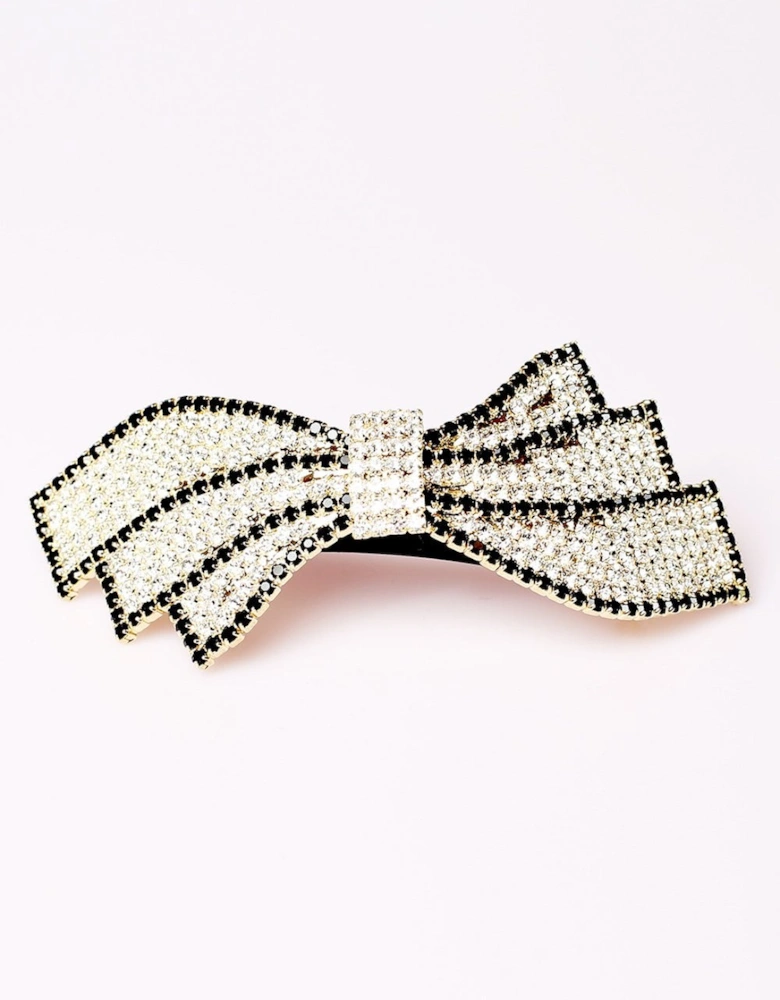 Limited Hand Made Faux Pearl And Crystal Hair Clip