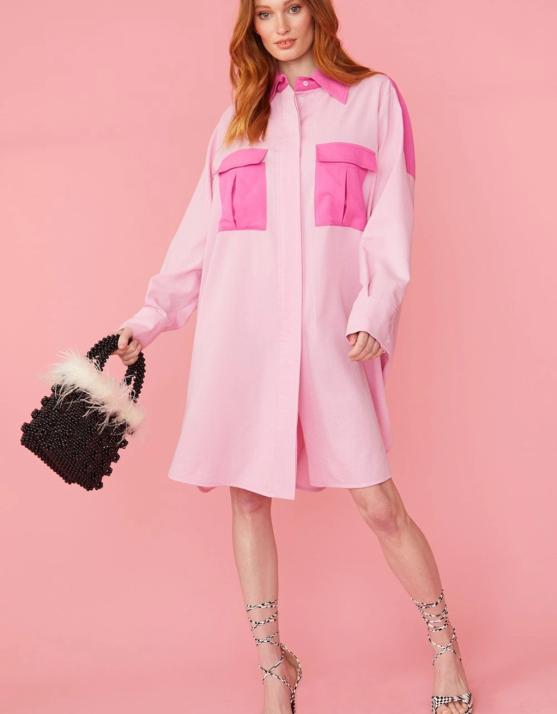 Pink Kate Shirt Dress