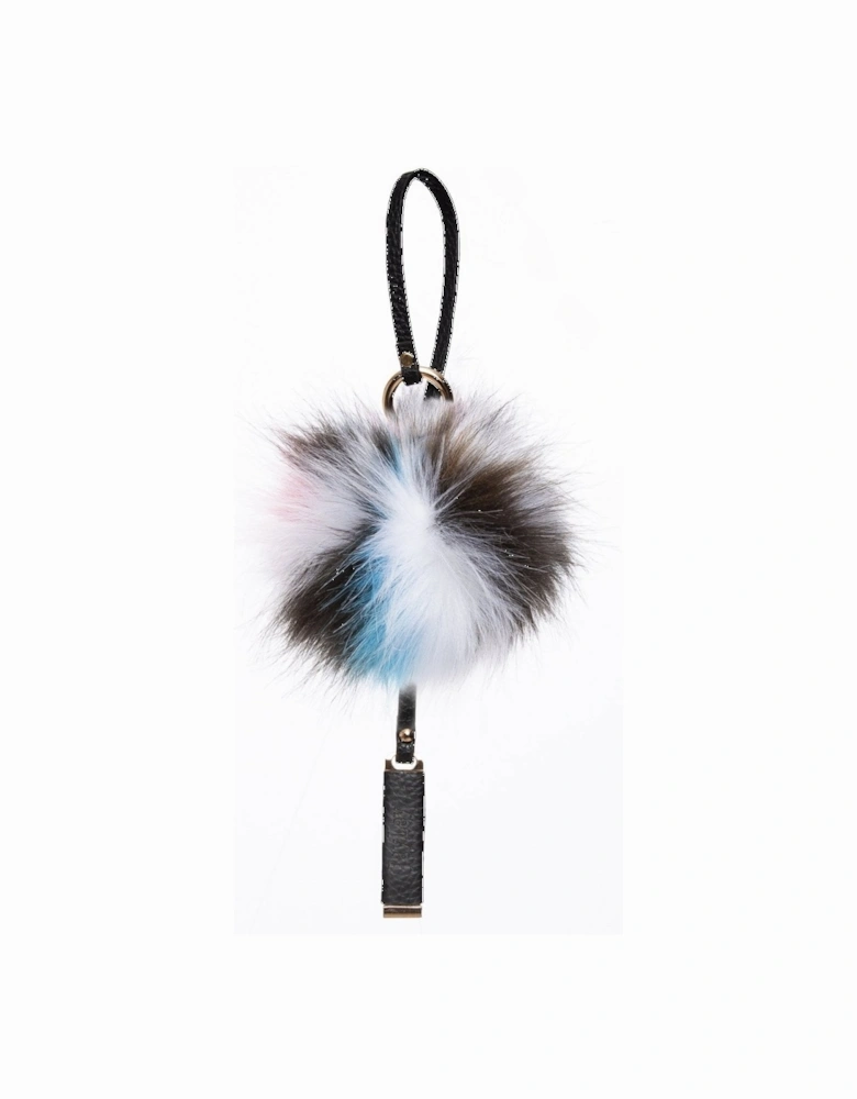 Purple Faux Fur Pom Charm