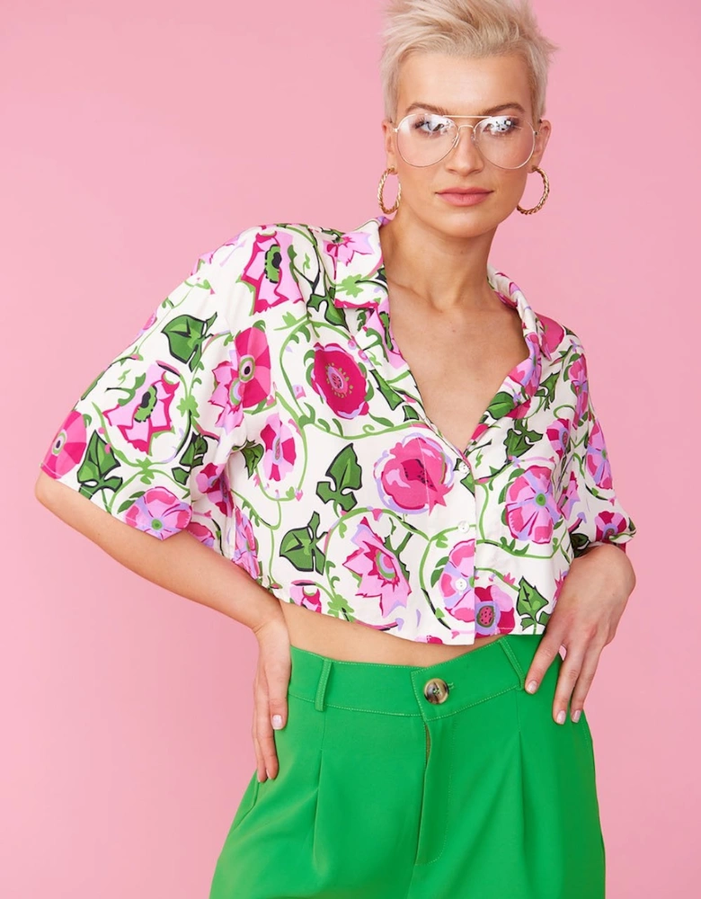 Sustainable Rose Petal Fibre Cropped Top