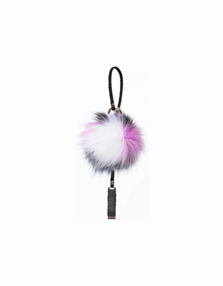 Purple Faux Fur Pom Charm