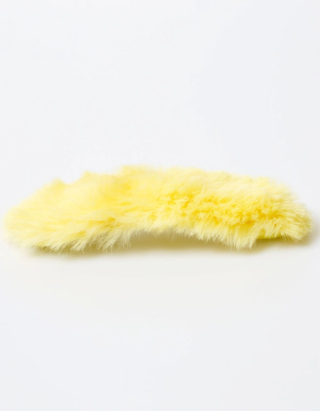 Yellow Faux Fur Hair Clip, 3 of 2