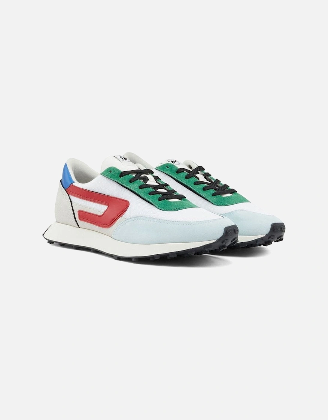S-RACER LC Mesh/Suede Multi-Colour White Trainers, 5 of 4