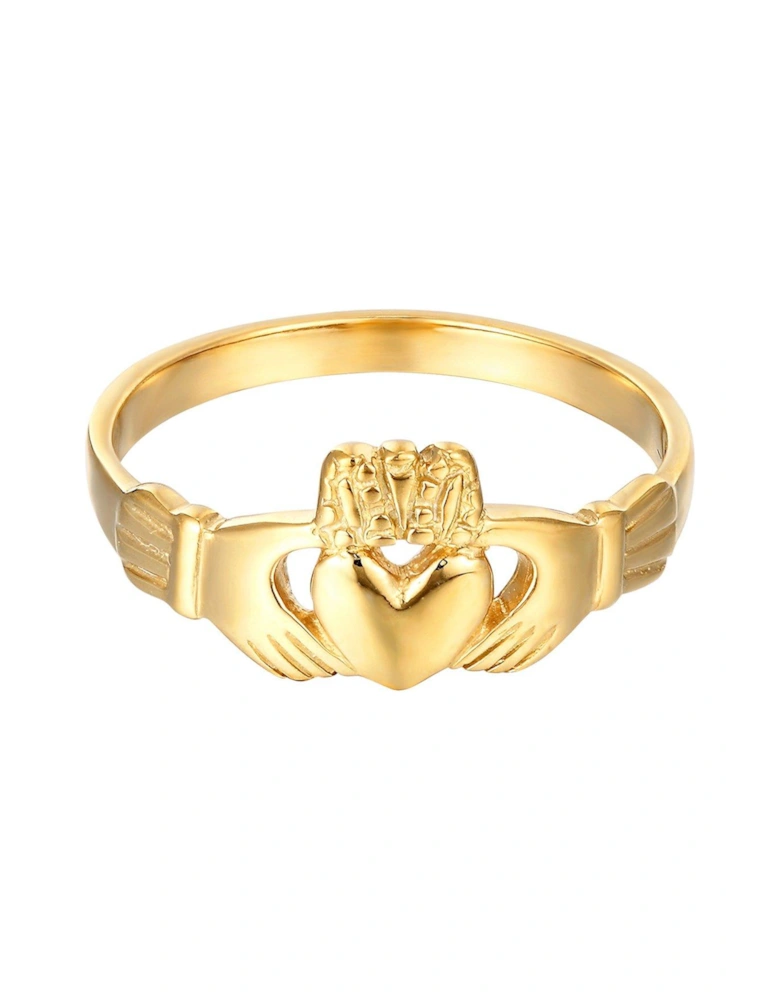 18ct Gold Plated Sterling Silver Claddagh Ring