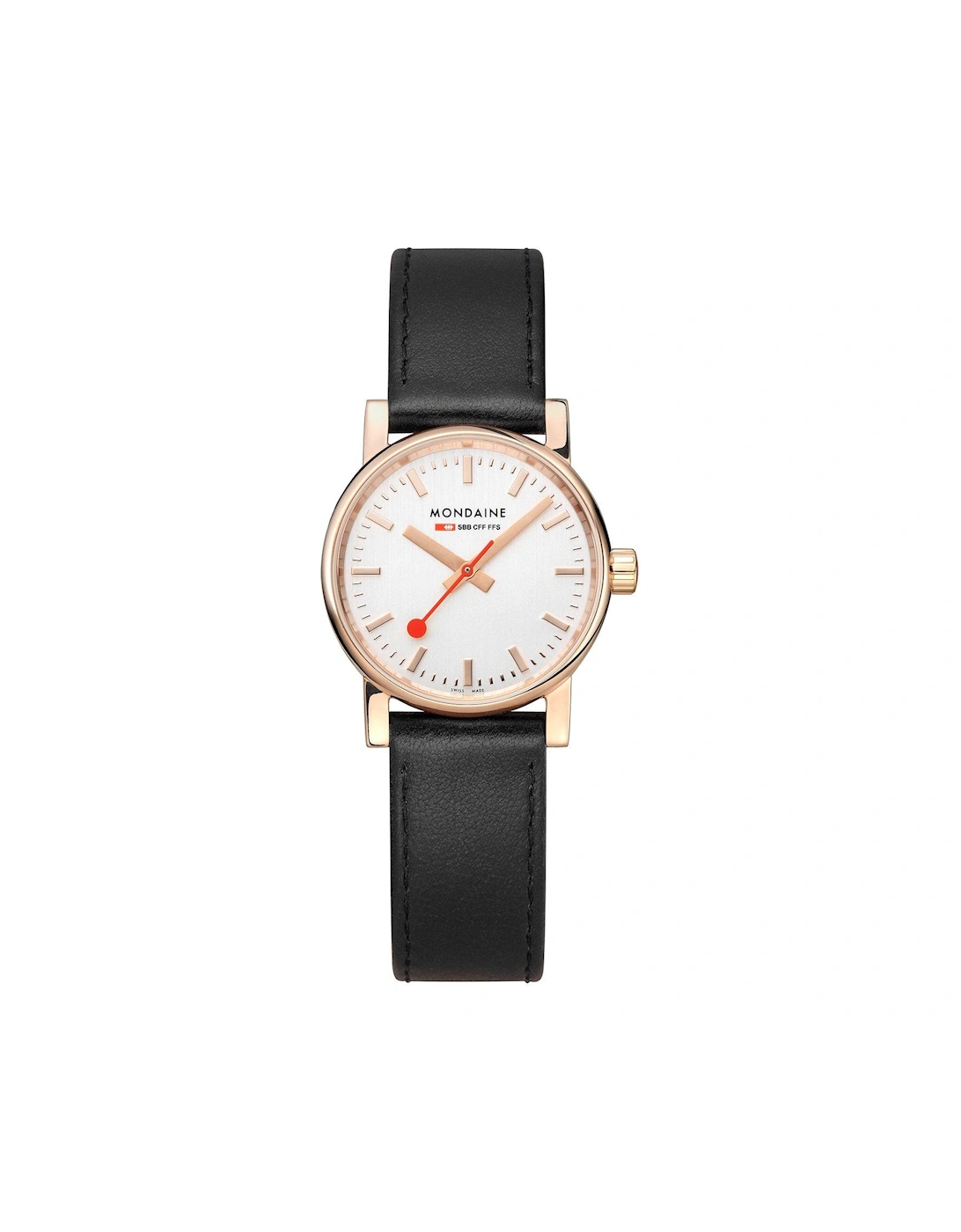 Evo2 Rose Gold 30 Mm Genuine Leather Ladies Watch, 2 of 1