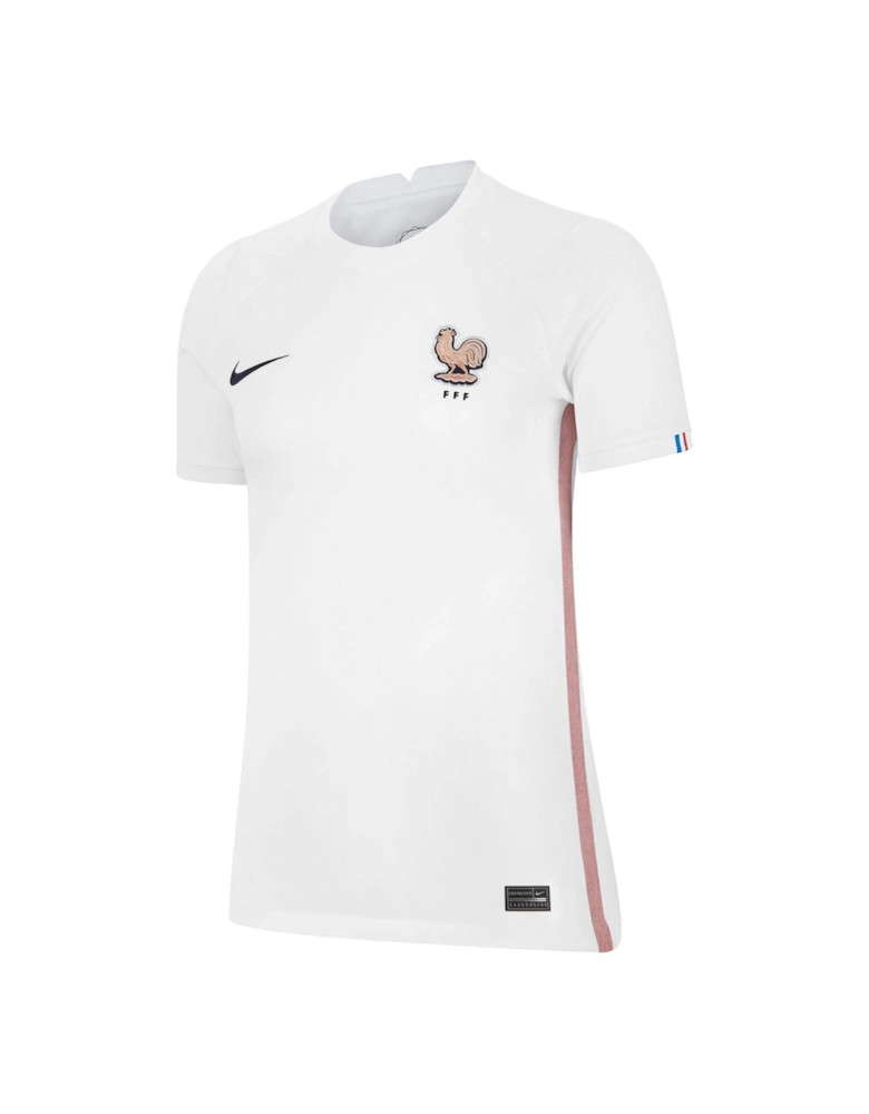 Womens France 22/23 Away S/S Jersey - White