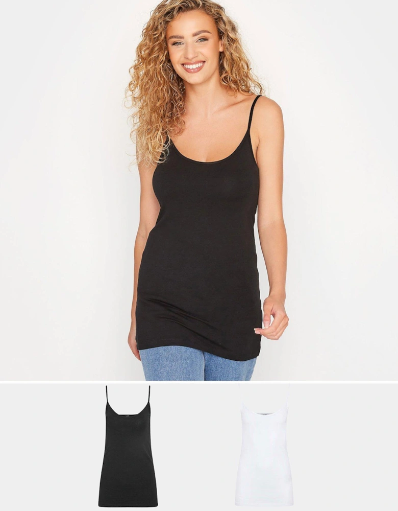 2 Pack Cami Black & White