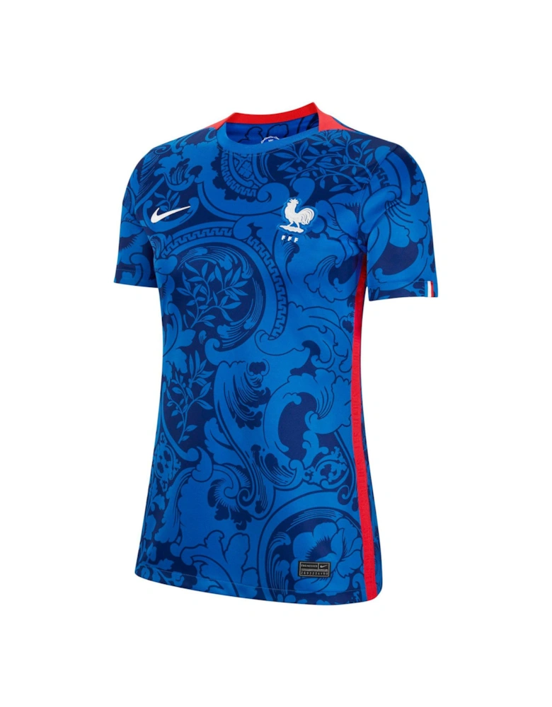 Womens France 22/23 Home S/S Jersey - Navy
