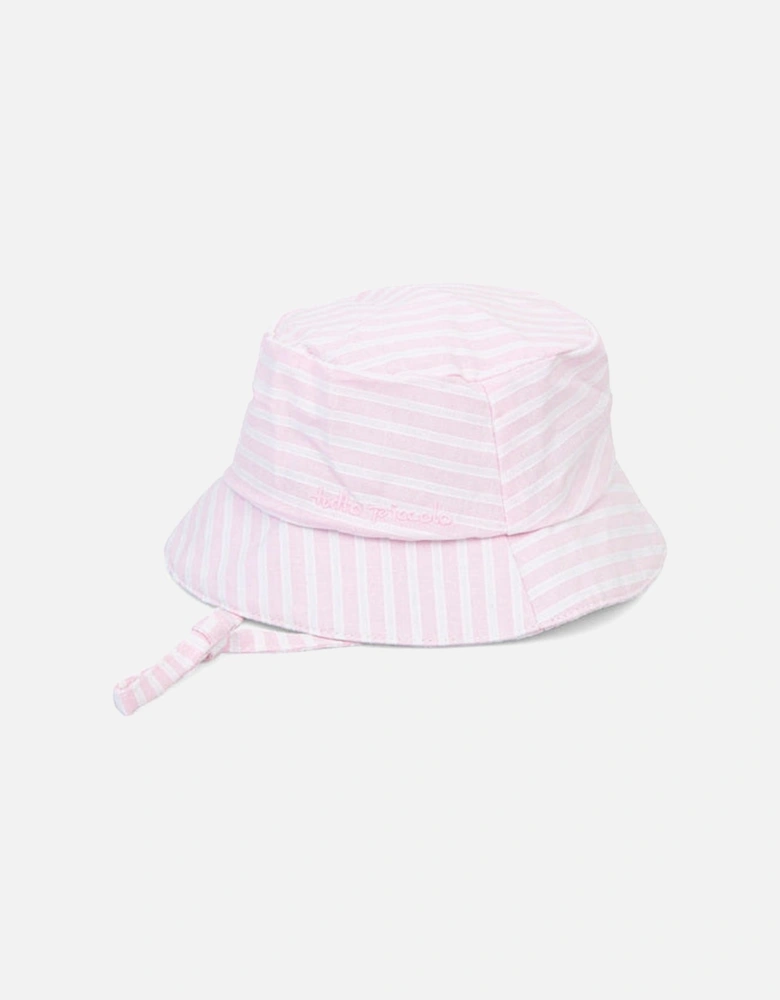 Pink Striped Sun Hat