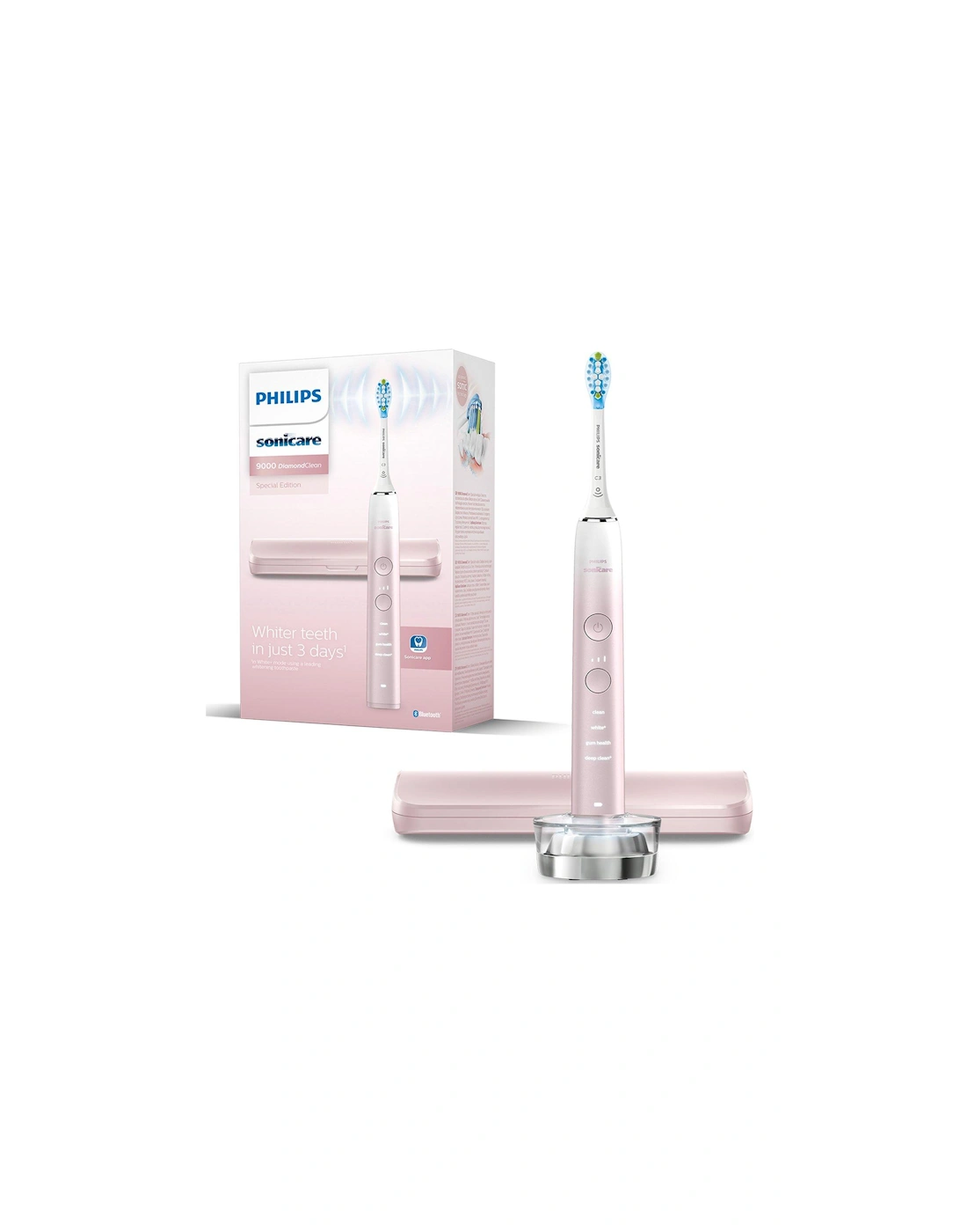 Sonicare DiamondClean 9000 Electric Toothbrush HX9911/84 - Pink & White, 2 of 1