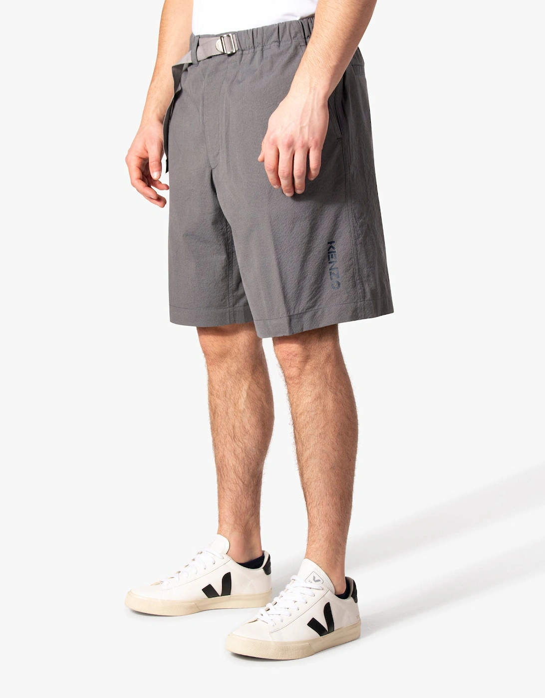 Regular Fit Elasticated Belt Shorts, 5 of 4