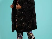 Sequin Puffer Down Coat