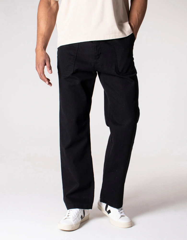 Straight Fit Cotton Fatigue Pants