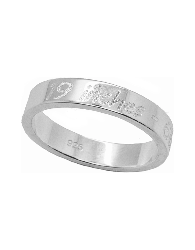Sterling Silver Personalised Engravable Sentiment Ring
