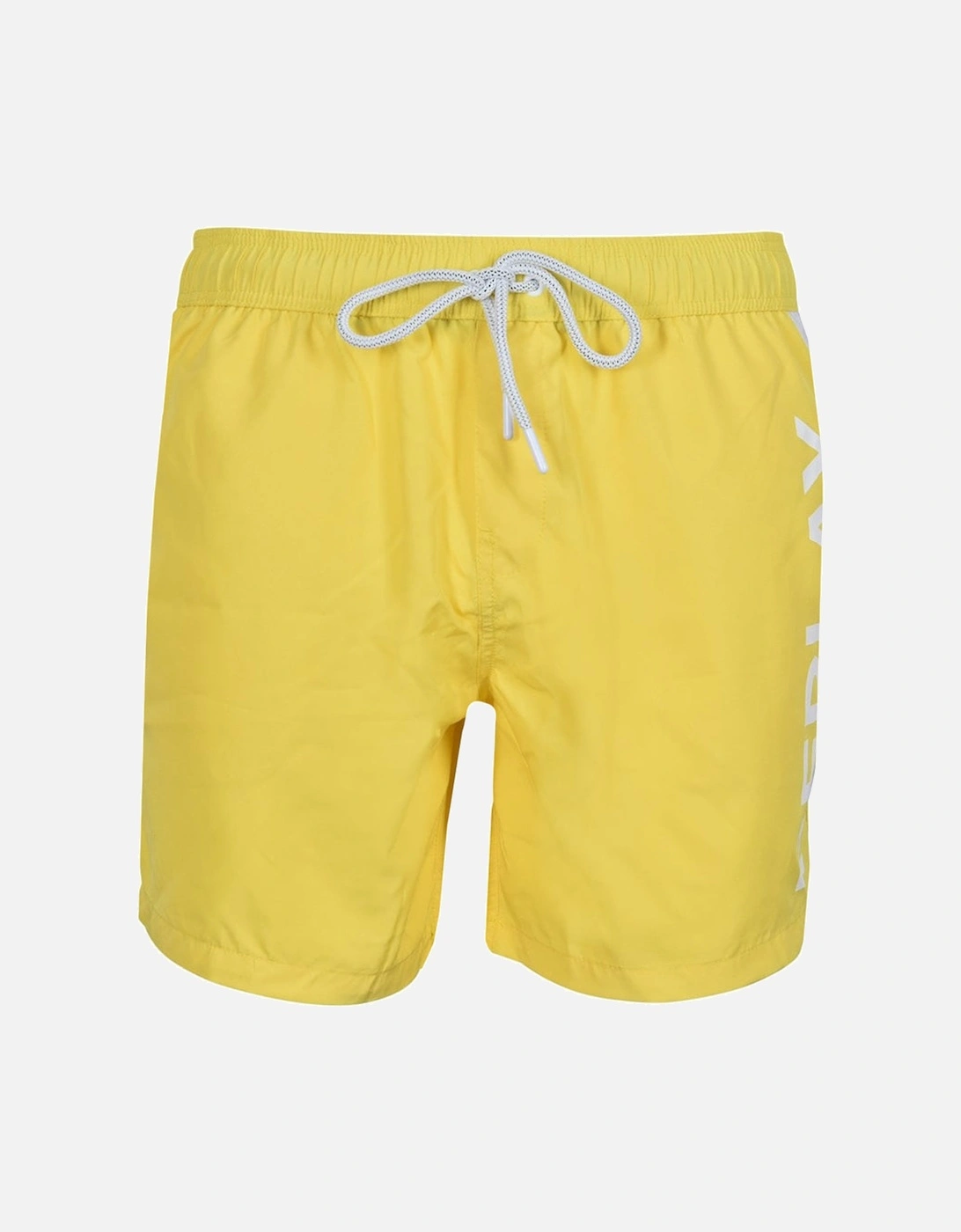 Mens Logo Swim Shorts Yellow, 5 of 4