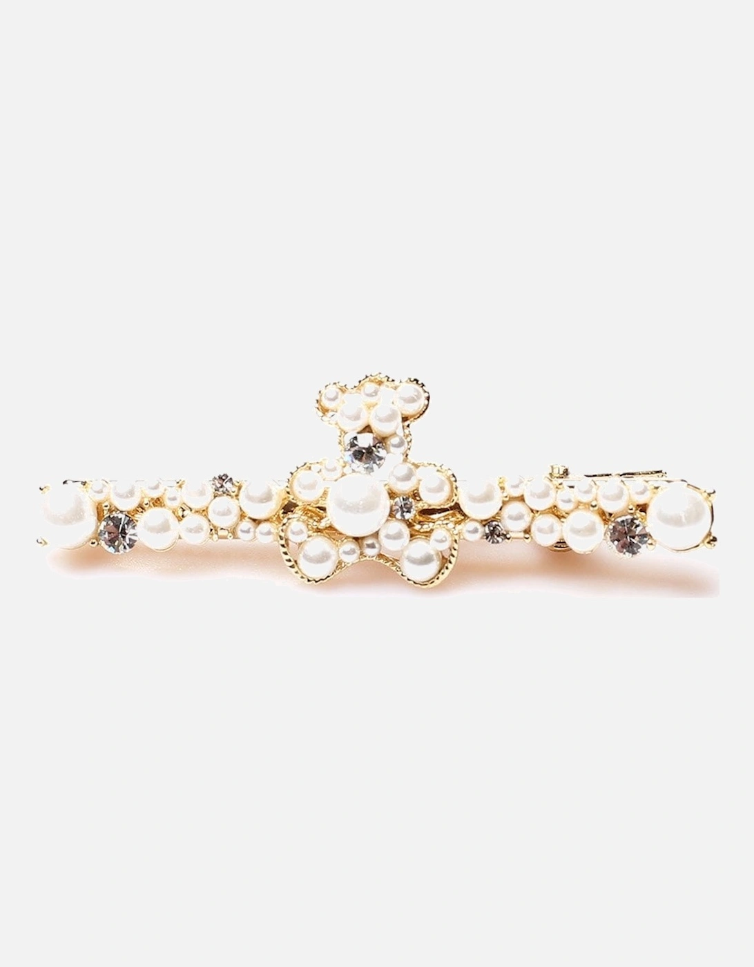 Molly Gold Tone Pearl Hair Clip, 3 of 2