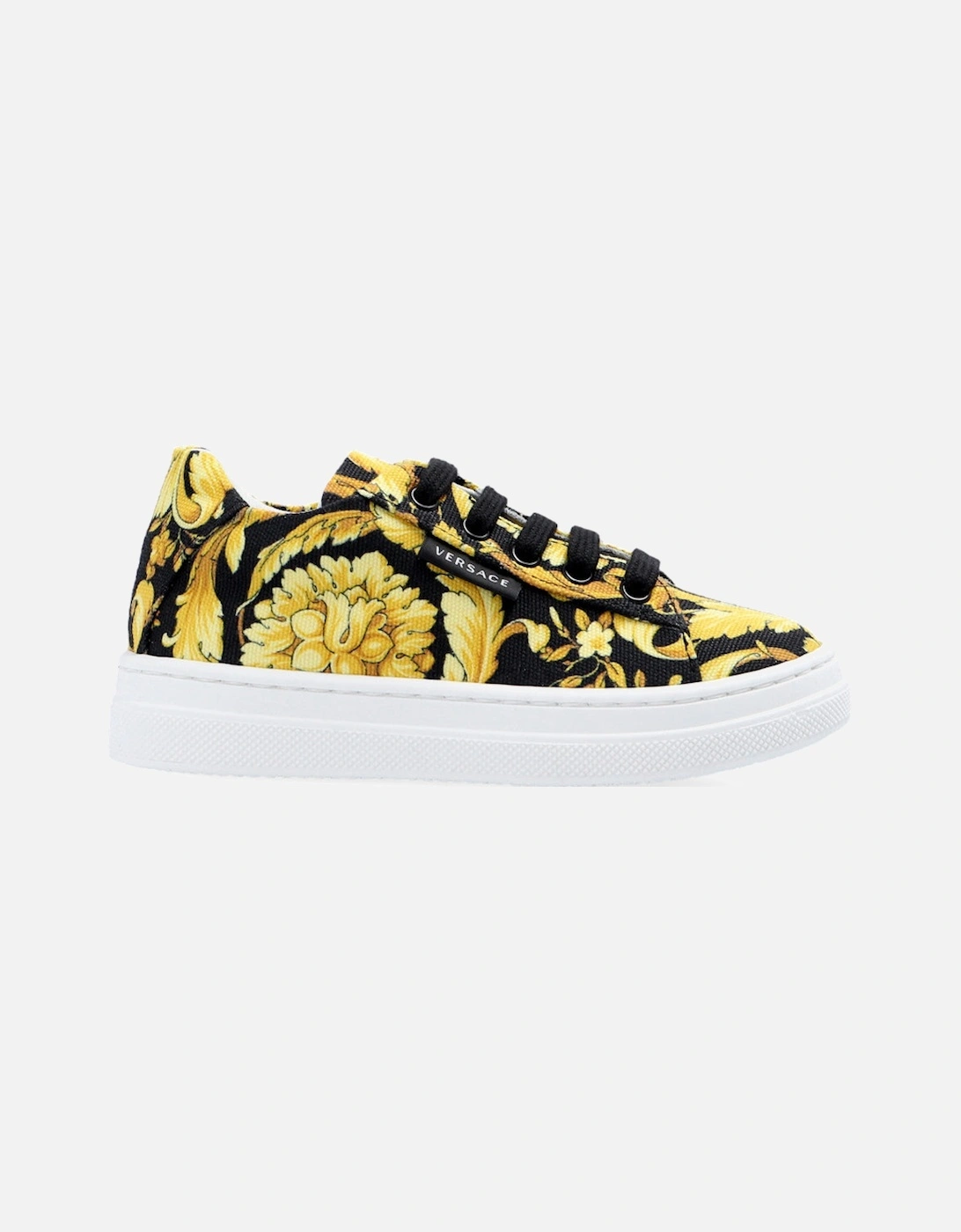 Unisex Barocco Print Sneakers Gold, 5 of 4