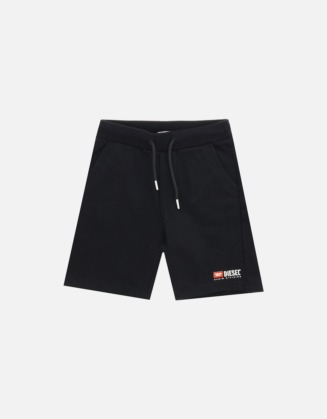 Boys Logo Print Shorts Black, 3 of 2